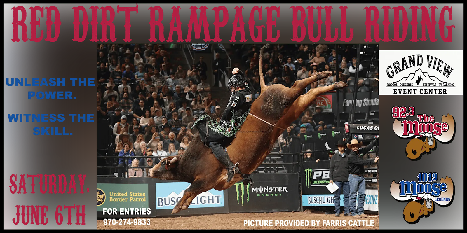 Red Dirt Rampage Bull Riding — June 6, 2026