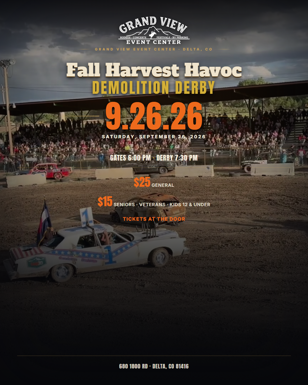 Fall Harvest Havoc announcement card